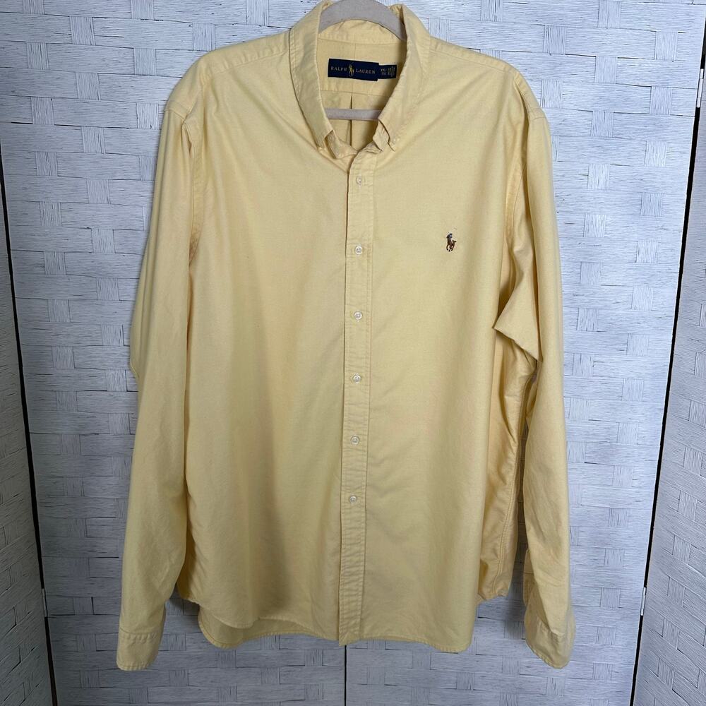 Polo by Ralph Lauren Soft Yellow Men's Dress Shirt